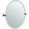 Gatco Tavern Bronze 28 1/2" x 32" Oval Vanity Mirror
