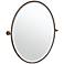 Gatco Tavern Bronze 28 1/2" x 33" Oval Vanity Mirror