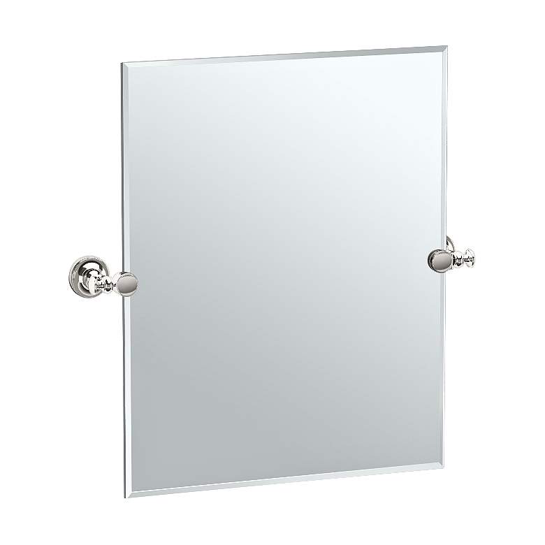 Image 1 Gatco Tavern Polished Nickel 23 1/2" x 24" Vanity Mirror