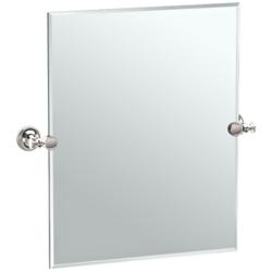Gatco Tavern Polished Nickel 23 1/2" x 24" Vanity Mirror
