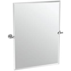 Gatco Tavern Polished Nickel 28" x 31 1/2" Wall Mirror