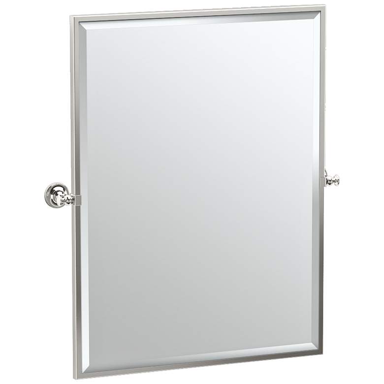 Image 1 Gatco Tavern Polished Nickel 28" x 32 1/2" Wall Mirror