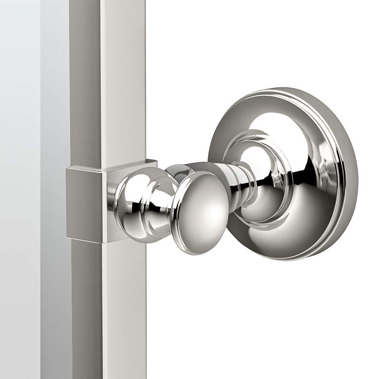 Image 2 Gatco Tavern Polished Nickel 28" x 32 1/2" Wall Mirror more views