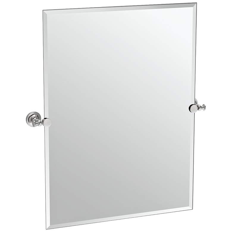Image 1 Gatco Tavern Satin Nickel 28" x 31 1/2" Wall Mirror