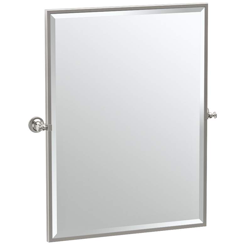 Image 1 Gatco Tavern Satin Nickel 28" x 32 1/2" Wall Mirror
