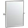 1_Gatco Tavern Satin Nickel 28" x 32 1/2" Wall Mirror