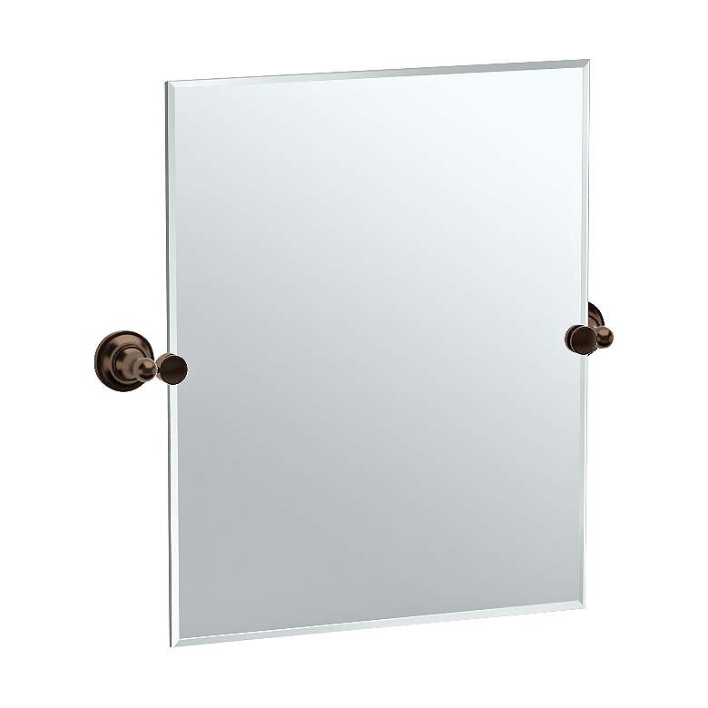Image 1 Gatco Tiara Bronze 24 3/4" x 24" Vanity Mirror
