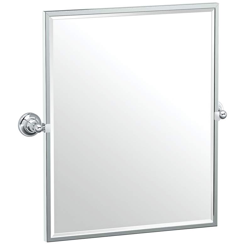 Image 1 Gatco Tiara Chrome 24 1/4 inch x 25 inch Framed Wall Mirror