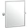 Gatco Tiara Chrome 24 1/4" x 25" Framed Wall Mirror