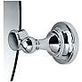 2_Gatco Tiara Chrome 24" x 26" 1/2 Oval Wall Mirror more views