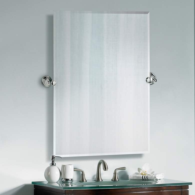 Image 1 Gatco Tiara Chrome 28" x 31 1/2" Tilt Vanity Mirror
