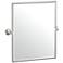 Gatco Tiara Satin Nickel 24 1/4" x 25" Framed Wall Mirror