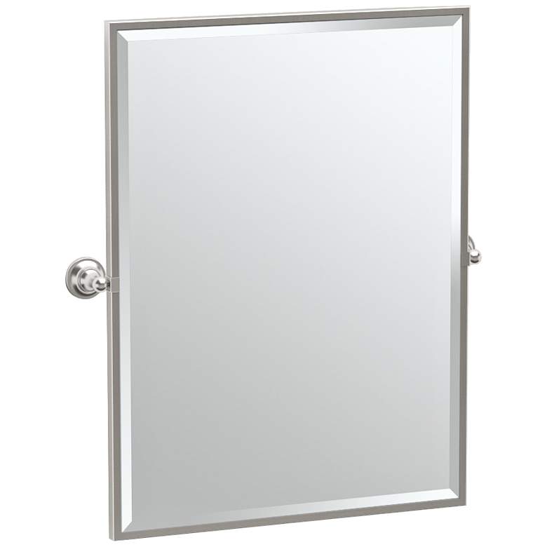 Image 1 Gatco Tiara Satin Nickel 28 1/4 inch x 32 1/2 inch Vanity Mirror