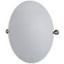 2_Gatco Tiara Satin Nickel 28" x 32" Frameless Wall Mirror