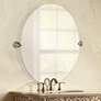 1_Gatco Tiara Satin Nickel 28" x 32" Frameless Wall Mirror