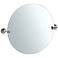 Gatco Zone Chrome 24" x 19 1/2" Round Vanity Mirror