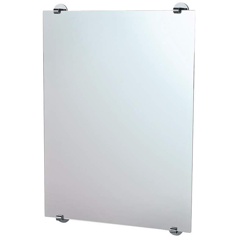 Image 1 Gatco Zone Minimalist Chrome 22 inch x 32 inch Wall Mirror