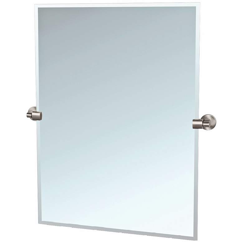Image 1 Gatco Zone Satin Nickel 27 3/4 x 31 1/2" Tilting Wall Mirror