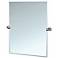 Gatco Zone Satin Nickel 27 3/4 x 31 1/2" Tilting Wall Mirror