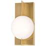 1_Gates 10" High Satin Brass LED Wall Sconce