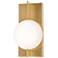 Gates 10" High Satin Brass LED Wall Sconce