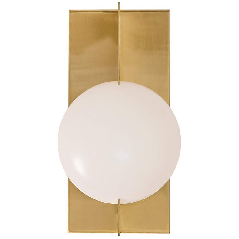 Image 2 Gates 10" High Satin Brass LED Wall Sconce more views