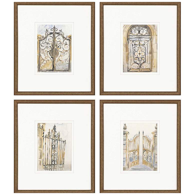 Image 1 Gates Framed Art 17"W x 20"H Set of 4