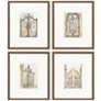 1_Gates Framed Art 17"W x 20"H Set of 4