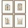 Gates Framed Art 17"W x 20"H Set of 4