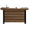 Gateway 78" Wide Hand-Crafted Reclaimed Wood Bar
