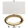 Gateway Horizontal Satin Brass Open Oval Accent Table Lamp