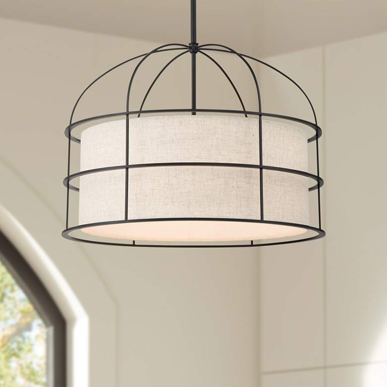 Image 1 Gateway Park 20"W Black Pendant Light by Minka Lighting Inc.