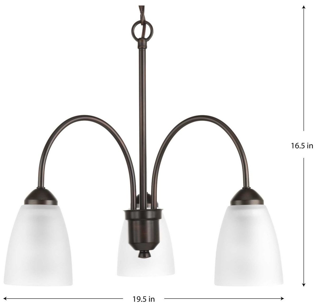 Image 3 Gather Collection Three-Light Chandelier Light more views
