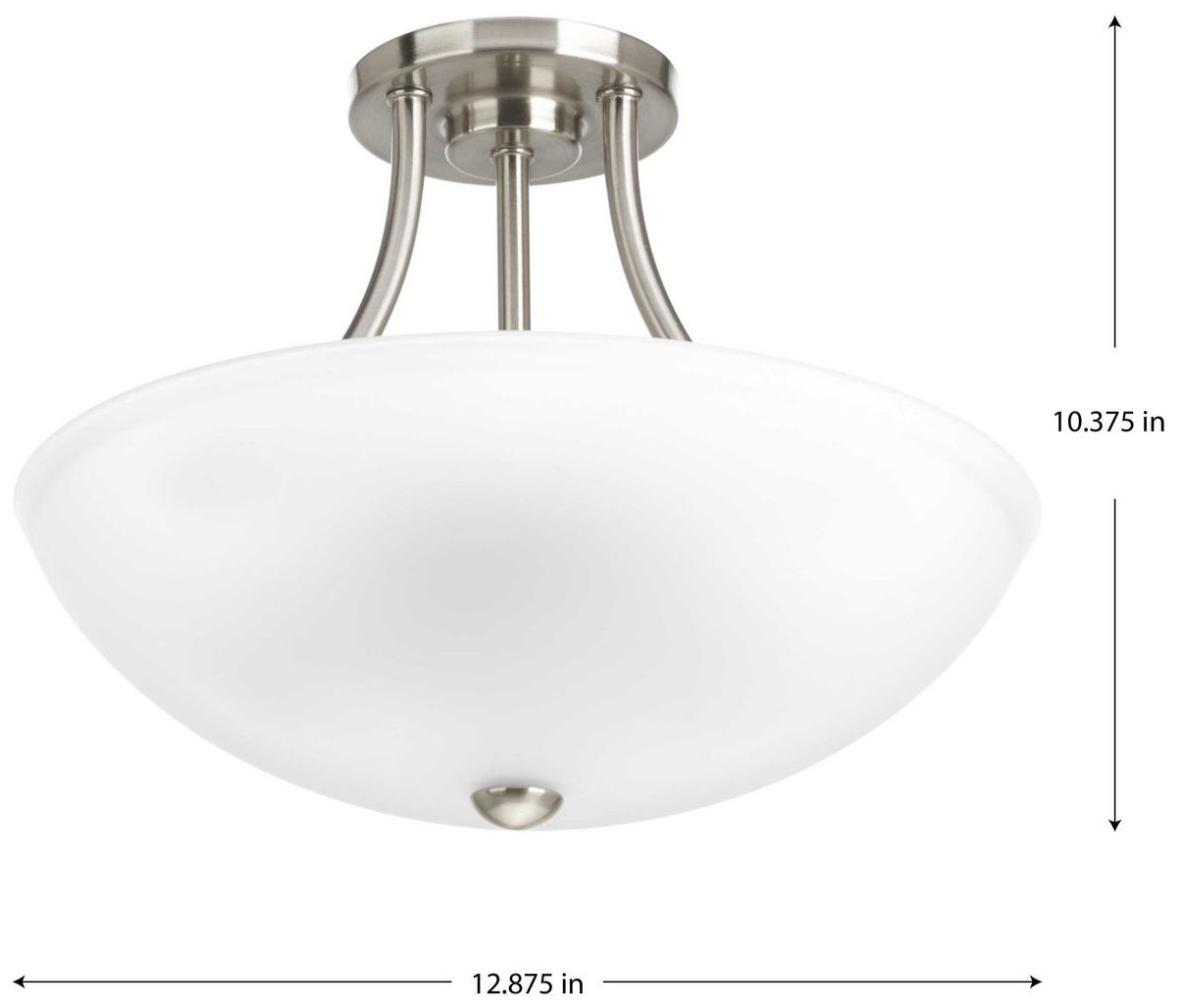 Image 4 Gather Collection Two-Light 12-7/8" Semi-Flush Convertible more views