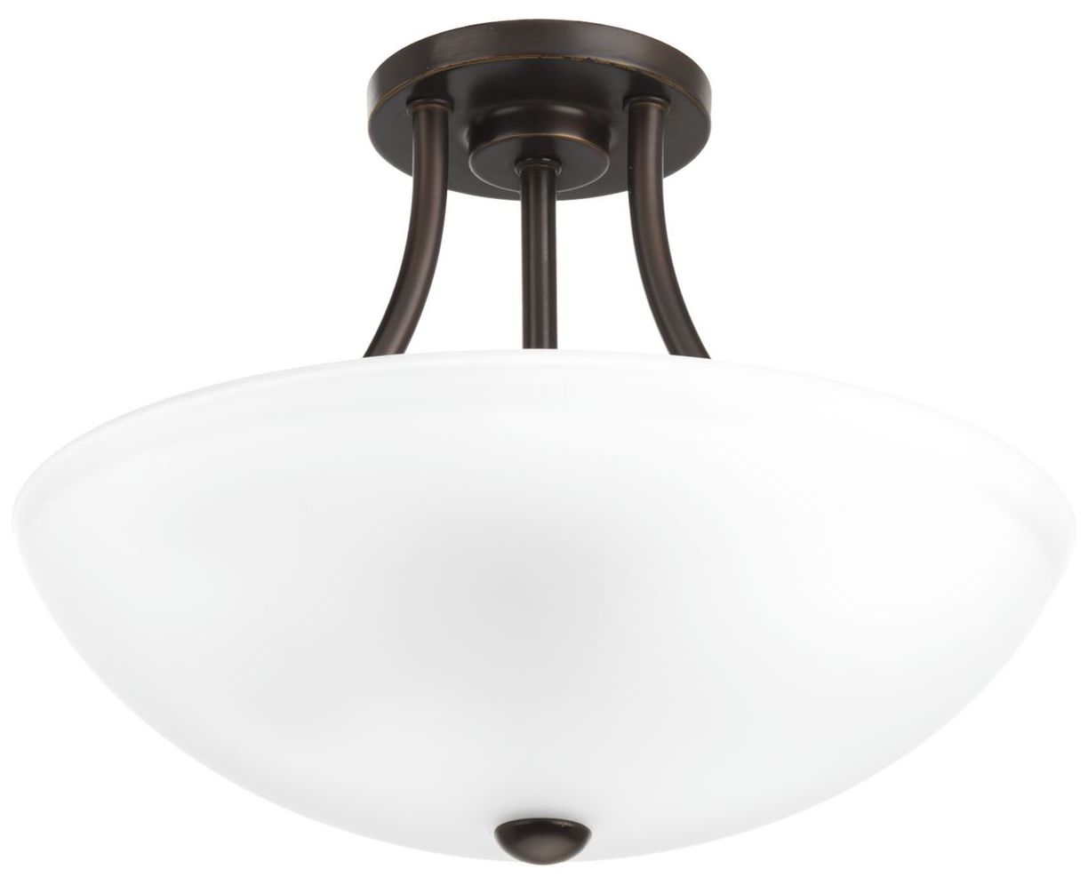Gather Collection Two-Light 12-7/8" Semi-Flush Convertible