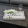 Gather" Decorative Wood Serving Tray