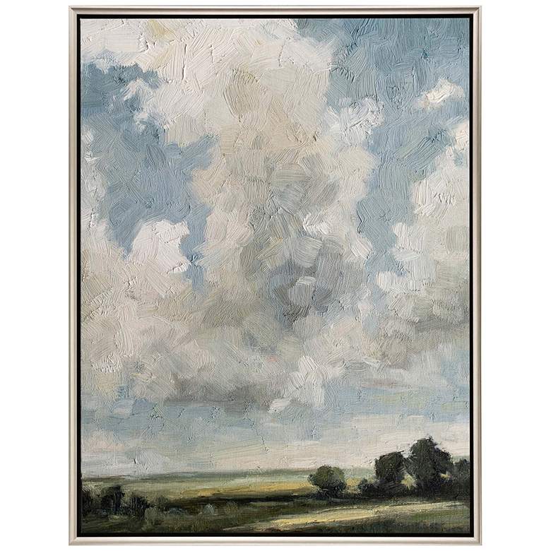 Image 2 Gathering Clouds 50" High Giclee Framed Canvas Wall Art