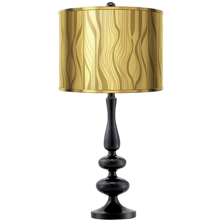 Image 1 Gathering Gold Shade by Inspire Me Home Decor with Mengden Black Table Lamp