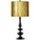 Gathering Gold Shade by Inspire Me Home Decor with Mengden Black Table Lamp