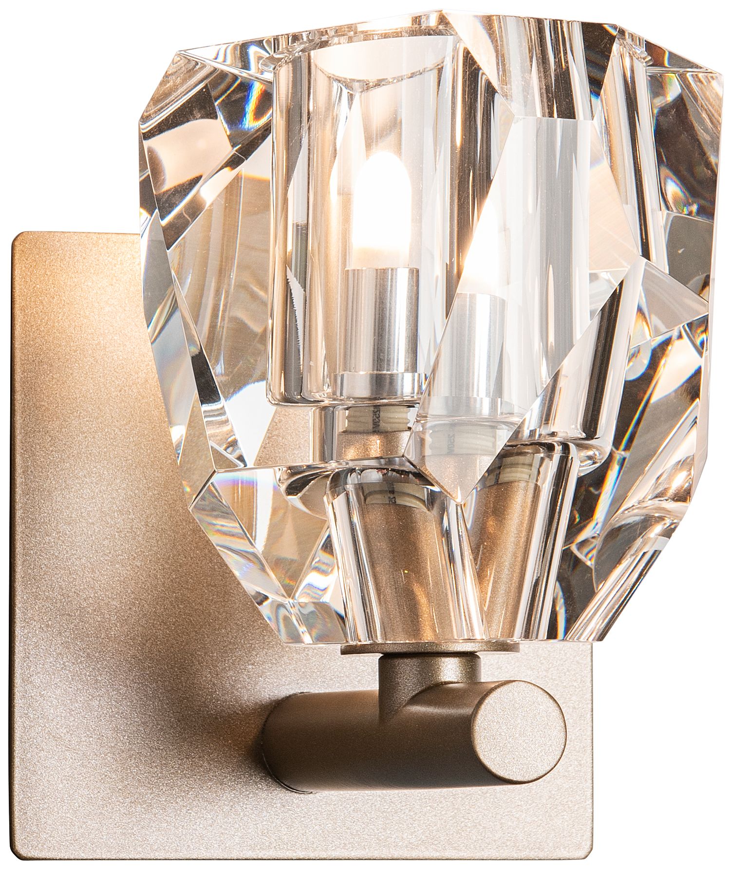 Image 2 Gatsby 1-Light Bath Sconce - Soft Gold Finish - Crystal Accents