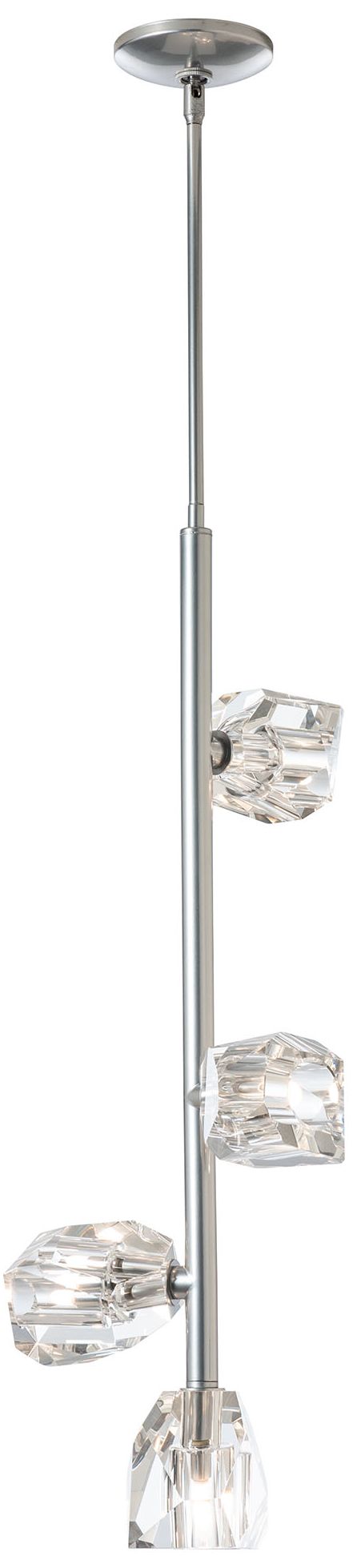Gatsby 11" Wide 4-Light Sterling Vertical Pendant