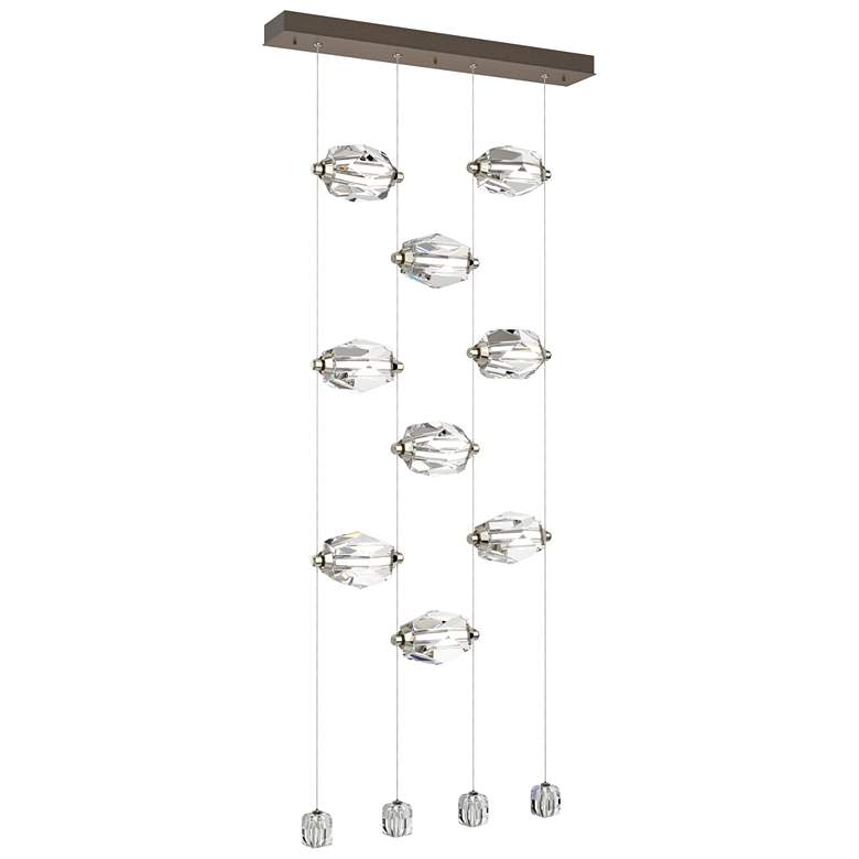 Image 1 Gatsby 27.5" Wide 9-Light Crystal Bronze Standard LED Pendant