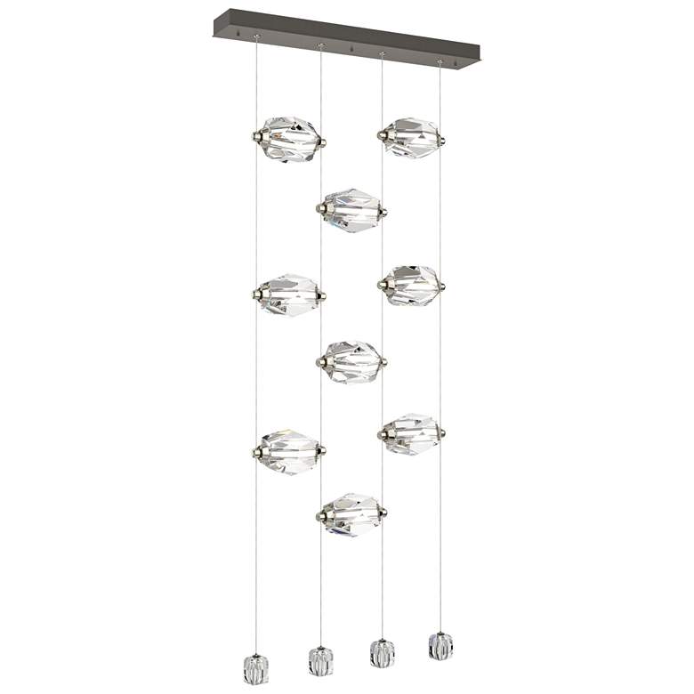 Image 1 Gatsby 27.5" Wide 9-Light Crystal Dark Smoke Standard LED Pendant