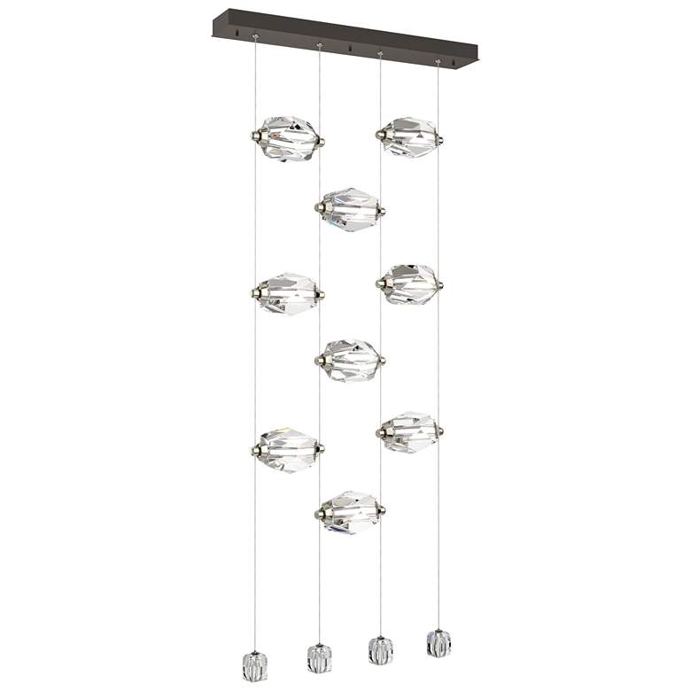Image 1 Gatsby 27.5 inch Wide 9-Light Crystal Oil Rubbed Bronze Standard LED Penda