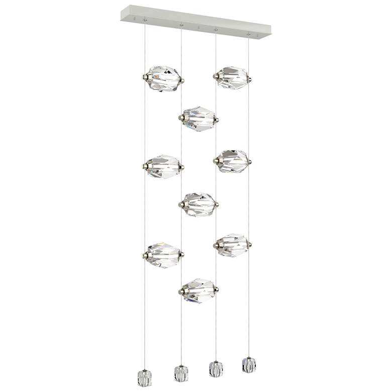 Image 1 Gatsby 27.5" Wide 9-Light Crystal Sterling Standard LED Pendant