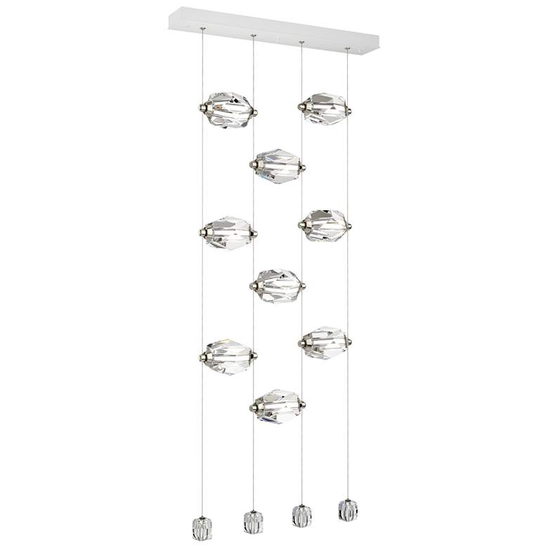 Image 1 Gatsby 27.5" Wide 9-Light Crystal White Standard LED Pendant