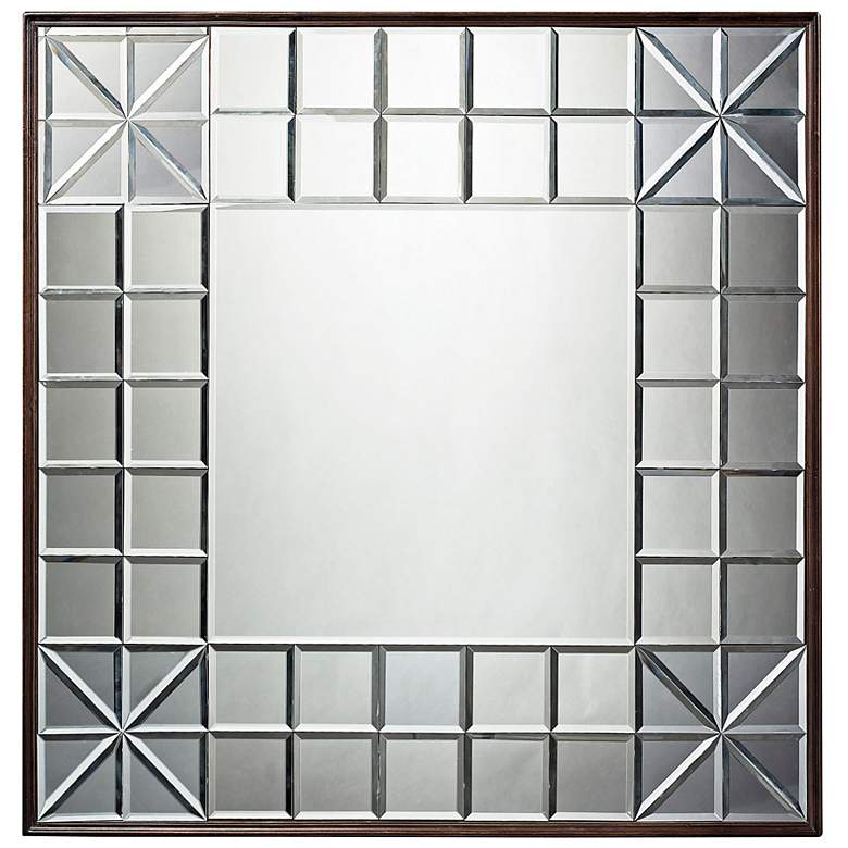 Image 1 Gatsby 37 inch Square Contemporary Wall Mirror