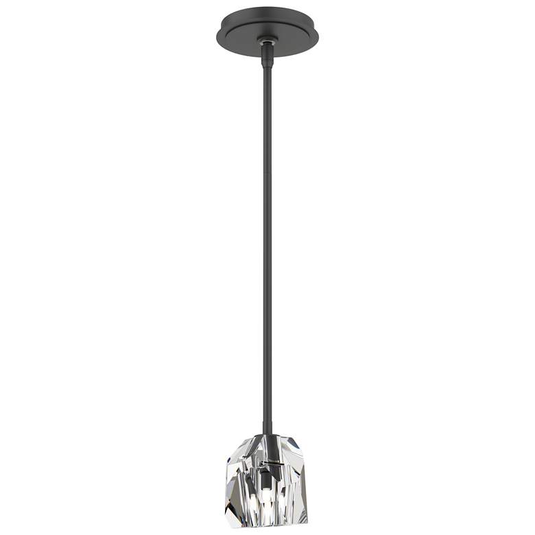 Image 1 Gatsby 4.3" Wide Crystal Black Mini Pendant