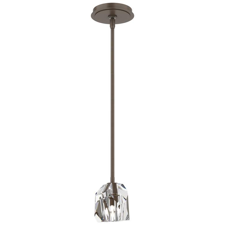 Image 1 Gatsby 4.3" Wide Crystal Bronze Mini Pendant