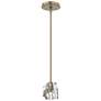 Gatsby 4.3" Wide Crystal Soft Gold Mini Pendant